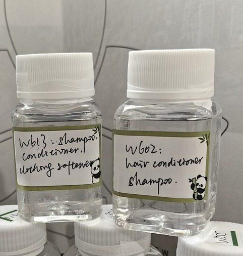 Damongwz amino silicone oil reference samples for shampoo and conditioner formulations.