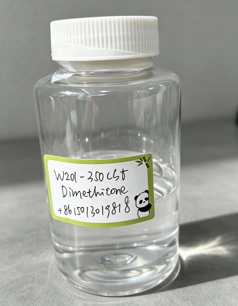 Damongwz W201-350cSt cosmetic-grade dimethicone, packaged reference sample.